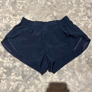 Navy Blue Lululemon Hotty Hot Shorts Size 6